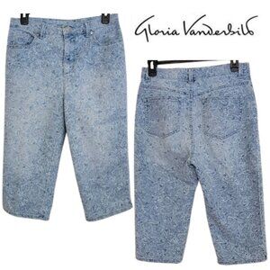 Gloria Vanderbilt Women Amanda Blue Stretch Bohemian Skimmer Capri 2017 Jean SZ6